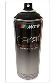 SPREY BOYA SIYAH PARLAK 400 ML MOTIP CARAT